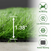 DIY 10' Artificial Grass Turf for Dogs Outdoor Patio Playset, 1.38" Pile