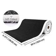 DIY HybridLane Black Indoor Gym Turf with White Border Lines, 61oz (Preorder)