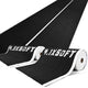 DIY HybridLane Black Indoor Gym Turf with White Border Lines, 61oz (Preorder)