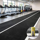 DIY HybridLane Black Indoor Gym Turf with White Border Lines, 61oz (Preorder)