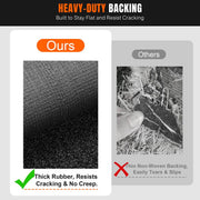 DIY HybridLane Black Indoor Gym Turf with White Border Lines, 61oz (Preorder)