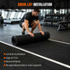 DIY HybridLane Black Indoor Gym Turf with White Border Lines, 61oz (Preorder)
