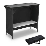 DIY Outdoor Folding Bar Pub Table with Storage