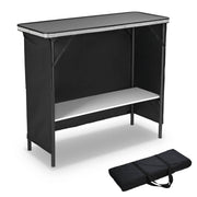 DIY Outdoor Folding Bar Pub Table with Storage
