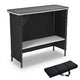 DIY Outdoor Folding Bar Pub Table with Storage