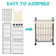 DIY Rolling Laundry Hamper Metal Frame & Canvas Basket 16x12x24