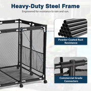 DIY Steel Pool Float Storage Mesh Toy Organizer