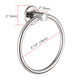 DIY Wall-Mounted Stainless Steel Towel Ring Chrome Finish