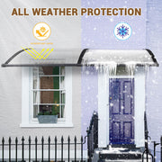 DIY 6.5ft Awning Patio Cover Rain Protection Window