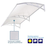 DIY 10ft Awning Patio Cover Rain Protection Window