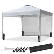 10x10ft Easy Pop Up Tent Canopy WeightBags Air Vent (9'7"x9'7")