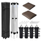 DIY 10x10ft Easy Pop Up Tent Canopy WeightBags Air Vent