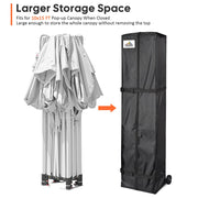 InstaHibit 10x15 Pop Up Canopy Storage Bag w/ Wheels 15x11x64"