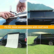 DIY Car Awning with LED Light Car Side Tent 8' 1" x 7' 1"
