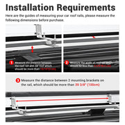 DIY Car Awning with LED Light Car Side Tent 8' 1" x 6' 7"