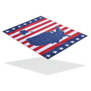 DIY Car Side Awning Waterproof Fabric 6.5'x7.7' UV30+