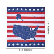 DIY Car Side Awning Waterproof Fabric 7.5'x7.7' UV30+