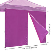 DIY 1pc Sidewall with Zipper for Easy Pop Up Canopy Tent