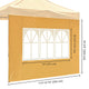 DIY 10x10 Canopy Sidewall with Window 1-pack(9.6x6.7ft)