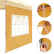 DIY 10x10 Canopy Sidewall with Window 1-pack(9.6x6.7ft)