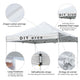 DIY 9.6x9.6ft Easy Pop Up Canopy Tent Top Replacement