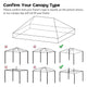 DIY 10x20ft Easy Pop Up Canopy Tent Top Replacement