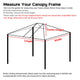 DIY 10x20ft Easy Pop Up Canopy Tent Top Replacement