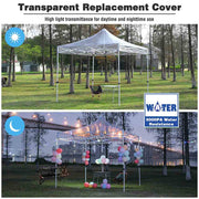 DIY 9.6x9.6ft Easy Pop Up Canopy Tent Top Replacement