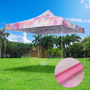 DIY 10x10 Canopy Replacement Cover Tie-dyed Pink