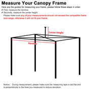 DIY 9.6x9.6ft Easy Pop Up Canopy Tent Top Replacement