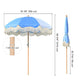 6 Foot Palm Springs Wooden Patio Umbrella Tilt