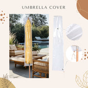 DIY 9ft Wooden Patio Umbrella Acrylic Fabric Market Umbrella