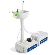 DIY Portable Sink Hand Wash Station with Water Tank Foot Pump
