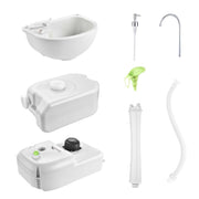 DIY Portable Sink Hand Wash Station with Water Tank Foot Pump