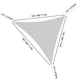 DIY Triangle Outdoor Sun Shade And Canopy 16' Color Options