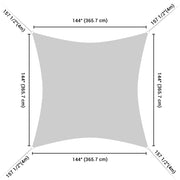 DIY 12' Square Outdoor And Patio Shade Color Options