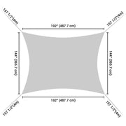 DIY 12' x 16' Rectangle Outdoor And Patio Shade