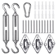 DIY Stainless Steel Pad Eye Turnbuckle Carabiner, 6