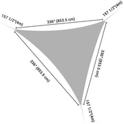 DIY 28' Triangle Shade Sail Tarp for Patios