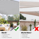 DIY 28' Triangle Shade Sail Tarp for Patios
