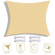 DIY 8' x 10' Rectangle Shade Sail for Patios Pool