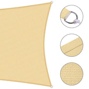 DIY 8' x 10' Rectangle Shade Sail for Patios Pool