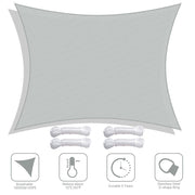 DIY 23' x 20' Rectangle Shade Sail for Patios Pool