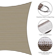 DIY 23' x 22' Rectangle Shade Sail for Patios Pool