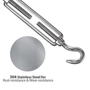 DIY Stainless Steel Pad Eye Turnbuckle Carabiner, 8