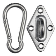 DIY Stainless Steel Pad Eye Turnbuckle Carabiner, 8
