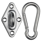 DIY Stainless Steel Pad Eye Turnbuckle Carabiner, 6