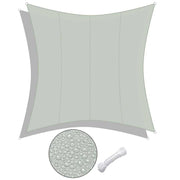 DIY 16' Square Shade Wind Sail Shade Canopy Water Resist