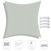 DIY 16' Square Shade Wind Sail Shade Canopy Water Resist
