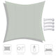 DIY 16' Square Shade Wind Sail Shade Canopy Water Resist